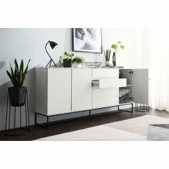 Fredriks Sideboard Zaddy I - Weiß / Schwarz -Wohnzimmermöbel boutique en ligne 1000134689 210426 15153100010 MOOD DETAILS P000000001000134689 mood
