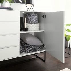 Fredriks Sideboard Zaddy II - Weiß 47 Fredriks Sideboard Zaddy II - Weiß -Wohnzimmermöbel boutique en ligne 1000134696 210426 15155200020 DETAILS P000000001000134696