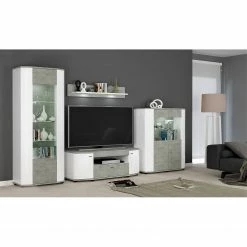 Fredriks Highboard Karlsburg - Weiß / Beton Dekor 6 Fredriks Highboard Karlsburg - Weiß / Beton Dekor -Wohnzimmermöbel boutique en ligne 1000135244 181018 10513236 MOOD GALLERYIMAGES P000000001000135244 mood