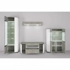 Fredriks Highboard Karlsburg - Weiß / Beton Dekor 7 Fredriks Highboard Karlsburg - Weiß / Beton Dekor -Wohnzimmermöbel boutique en ligne 1000135244 181018 10513237 MOOD GALLERYIMAGES P000000001000135244 mood