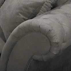 Maison Belfort Sofa Pacoa (2-Sitzer) - Antiklederlook - Dunkelgrau - Mit Hocker -Wohnzimmermöbel boutique en ligne 1000135718 181018 163129939 GALLERYIMAGES P000000001000135718