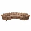 Maison Belfort Ecksofa Pacoa - Antiklederlook - Latte Macchiato
