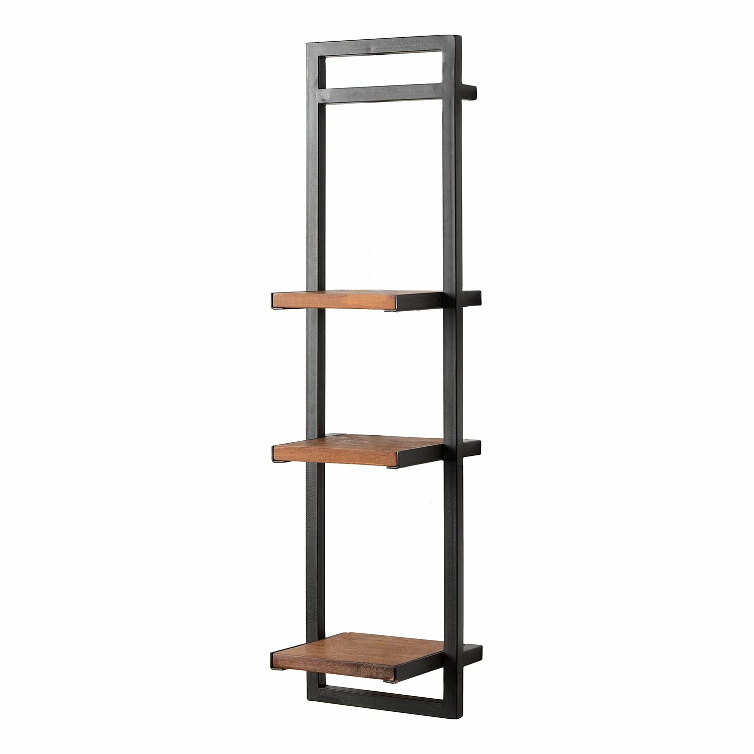 Ars manufacti Wandregal-Set Manchester (3-teilig) - Akazie massiv / Metall - Akazie / Anthrazit 2 Ars manufacti Wandregal-Set Manchester (3-teilig) - Akazie massiv / Metall - Akazie / Anthrazit – Bild 2