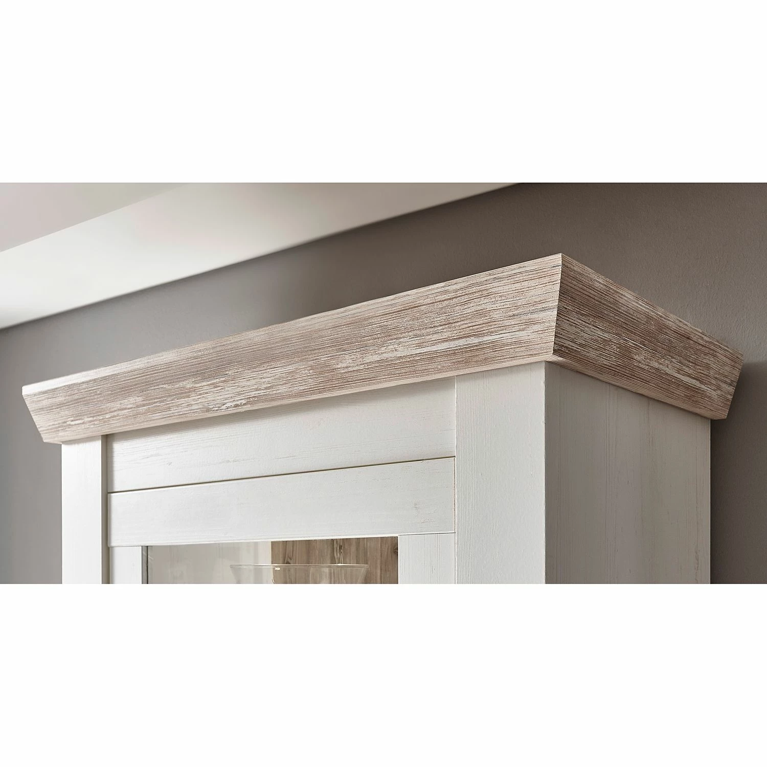 Ridgevalley Highboard Lewk I - Pinie Weiß Dekor / Pinie Dekor 6 Ridgevalley Highboard Lewk I - Pinie Weiß Dekor / Pinie Dekor – Bild 6