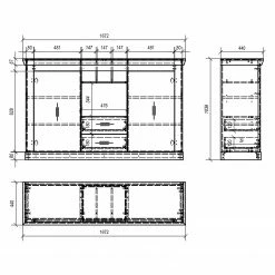 Ridgevalley Sideboard Lewk - Pinie Weiß Dekor / Pinie Dekor -Wohnzimmermöbel boutique en ligne 1000136082 181219 14224000085 GALLERYIMAGES P000000001000136082