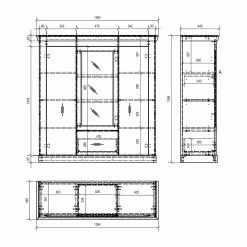 Ridgevalley Highboard Lewk IV - Pinie Weiß Dekor / Pinie Dekor 17 Ridgevalley Highboard Lewk IV - Pinie Weiß Dekor / Pinie Dekor -Wohnzimmermöbel boutique en ligne 1000136083 181219 14224000094 GALLERYIMAGES P000000001000136083