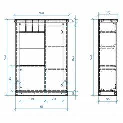 Ridgevalley Highboard Lewk III - Pinie Weiß Dekor / Pinie Dekor 13 Ridgevalley Highboard Lewk III - Pinie Weiß Dekor / Pinie Dekor -Wohnzimmermöbel boutique en ligne 1000136092 181219 14224000104 GALLERYIMAGES P000000001000136092