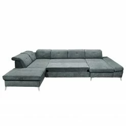 Fredriks Wohnlandschaft Easton - Microfaser - Microfaser Ranu: Anthrazit - Longchair davorstehend rechts / Ottomane links -Wohnzimmermöbel boutique en ligne 1000136743 181026 16490024 GALLERYIMAGES P000000001000136743