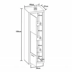 Loftscape Hängevitrine Hagby I - Eiche Dekor -Wohnzimmermöbel boutique en ligne 1000137076 181213 07274800004 GALLERYIMAGES P000000001000137076
