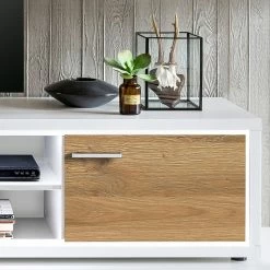 Loftscape TV-Lowboard Hagby II - Eiche Dekor / Weiß -Wohnzimmermöbel boutique en ligne 1000137079 181213 07274900015 GALLERYIMAGES P000000001000137079