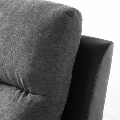 Loftscape Relaxsofa Warmun (3-Sitzer) - Kunstleder / Microfaser - Schwarz / Grau -Wohnzimmermöbel boutique en ligne 1000139824 200807 14142200013 DETAILS P000000001000139824