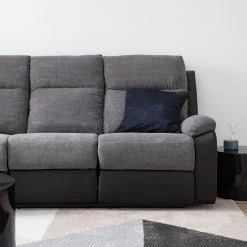 Loftscape Relaxsofa Warmun (3-Sitzer) - Kunstleder / Microfaser - Schwarz / Grau -Wohnzimmermöbel boutique en ligne 1000139824 201111 10410200004 DETAILS P000000001000139824