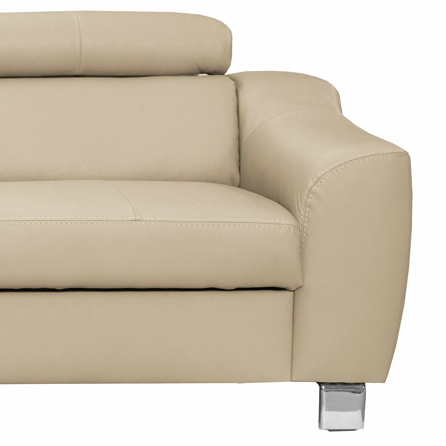 Loftscape Ecksofa Burnside II - Echtleder / Kunstleder - Warmes Beige - Ottomane davorstehend links - Ohne Schlaffunktion 5 Loftscape Ecksofa Burnside II - Echtleder / Kunstleder - Warmes Beige - Ottomane davorstehend links - Ohne Schlaffunktion – Bild 5