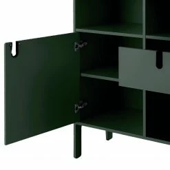 Tenzo Highboard Uno - Dunkelgrün -Wohnzimmermöbel boutique en ligne 1000143951 200527 07440100907 DETAILS P000000001000143951