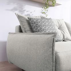 Loftscape Ecksofa Panica I - Webstoff - Schlaffunktion - Silbergrau - Ottomane davorstehend links 23 Loftscape Ecksofa Panica I - Webstoff - Schlaffunktion - Silbergrau - Ottomane davorstehend links -Wohnzimmermöbel boutique en ligne 1000143998 181128 07244800105 GALLERYIMAGES P000000001000143998