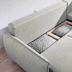 Loftscape Ecksofa Panica I - Webstoff - Schlaffunktion - Silbergrau - Ottomane davorstehend links 26 Loftscape Ecksofa Panica I - Webstoff - Schlaffunktion - Silbergrau - Ottomane davorstehend links -Wohnzimmermöbel boutique en ligne 1000143998 181128 07244800108 GALLERYIMAGES P000000001000143998