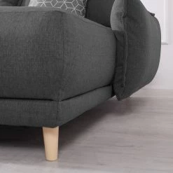 Loftscape Wohnlandschaft Panica I - Webstoff - Schlaffunktion - Dunkelgrau - Ottomane davorstehend links -Wohnzimmermöbel boutique en ligne 1000144014 181128 07253000302 GALLERYIMAGES P000000001000144014