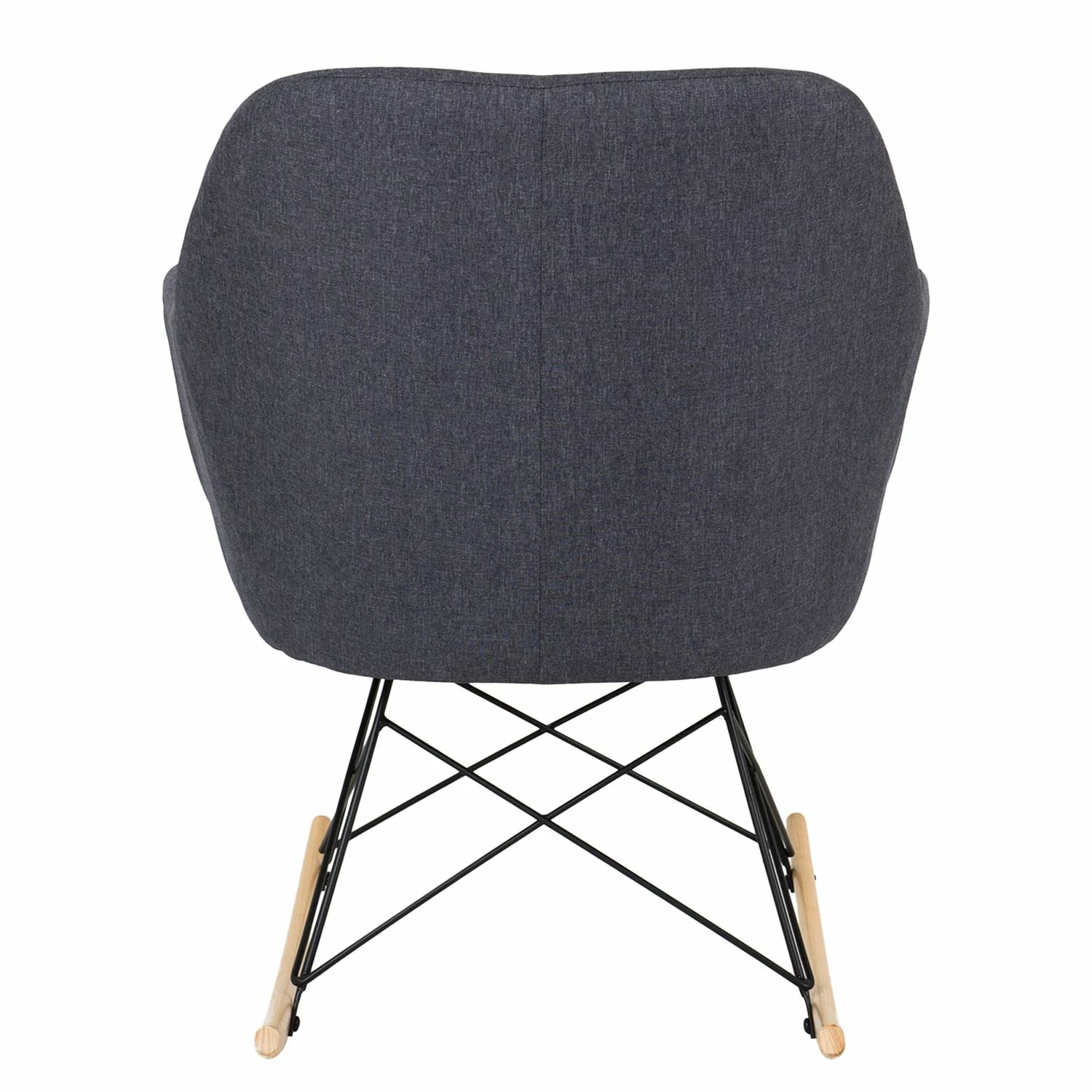 Tenzo Schaukelstuhl Emma - Webstoff / Eiche massiv - Anthrazit / Eiche 3 Tenzo Schaukelstuhl Emma - Webstoff / Eiche massiv - Anthrazit / Eiche – Bild 3