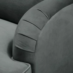 Jack & Alice Polstergarnitur Bethania I (3-2-1) - Samt - Grau -Wohnzimmermöbel boutique en ligne 1000145912 181214 17242300556 GALLERYIMAGES P000000001000145912