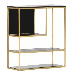 Jack & Alice Wandregale Harbin II - Akazie massiv - Akazie Schwarz / Gold