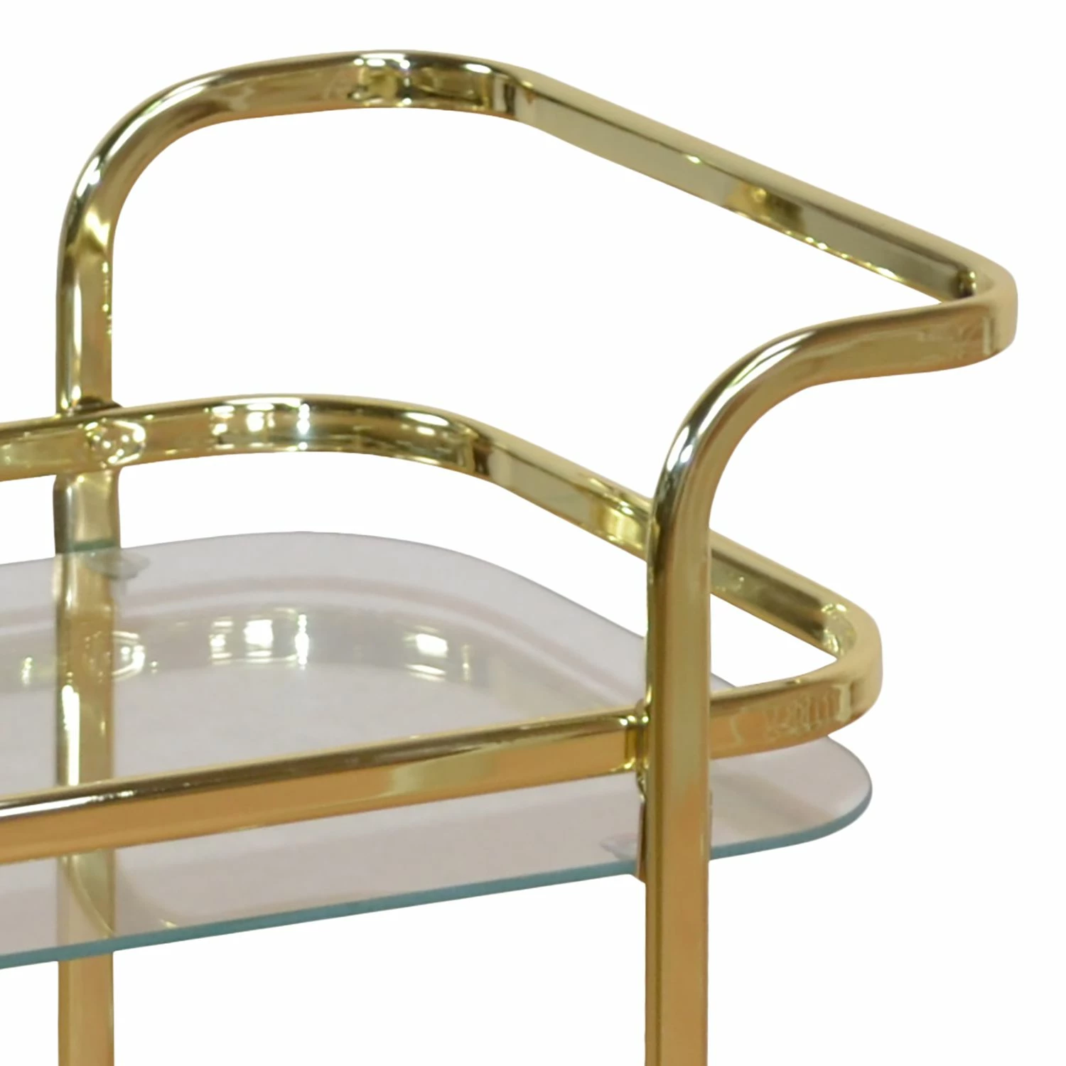 Jack & Alice Servierwagen Buddina I - Glas / Metall - Messing 3 Jack & Alice Servierwagen Buddina I - Glas / Metall - Messing – Bild 3