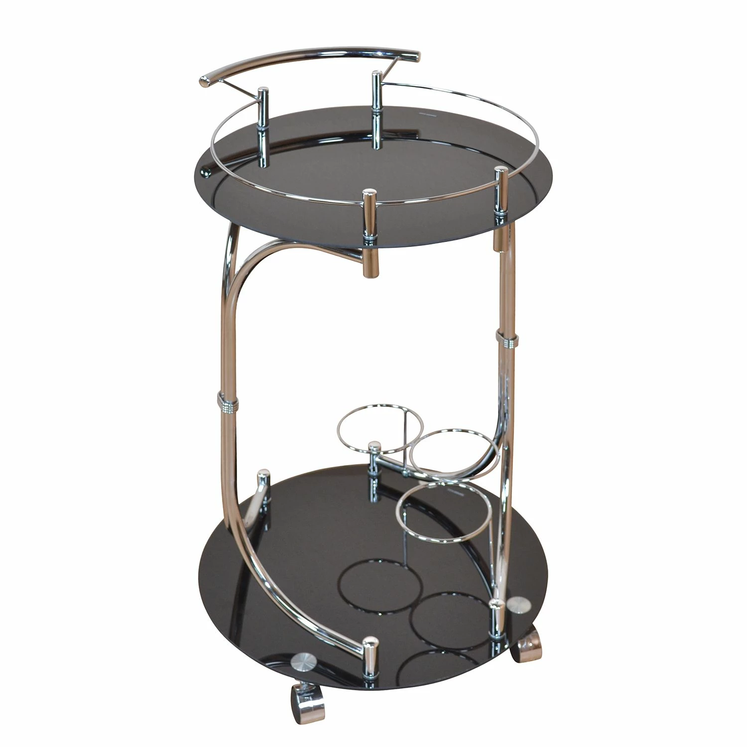 Loftscape Servierwagen Tuzla II - Schwarzglas 1 Loftscape Servierwagen Tuzla II - Schwarzglas