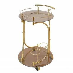 Loftscape Servierwagen Tuzla I - Rauchglas / Messing
