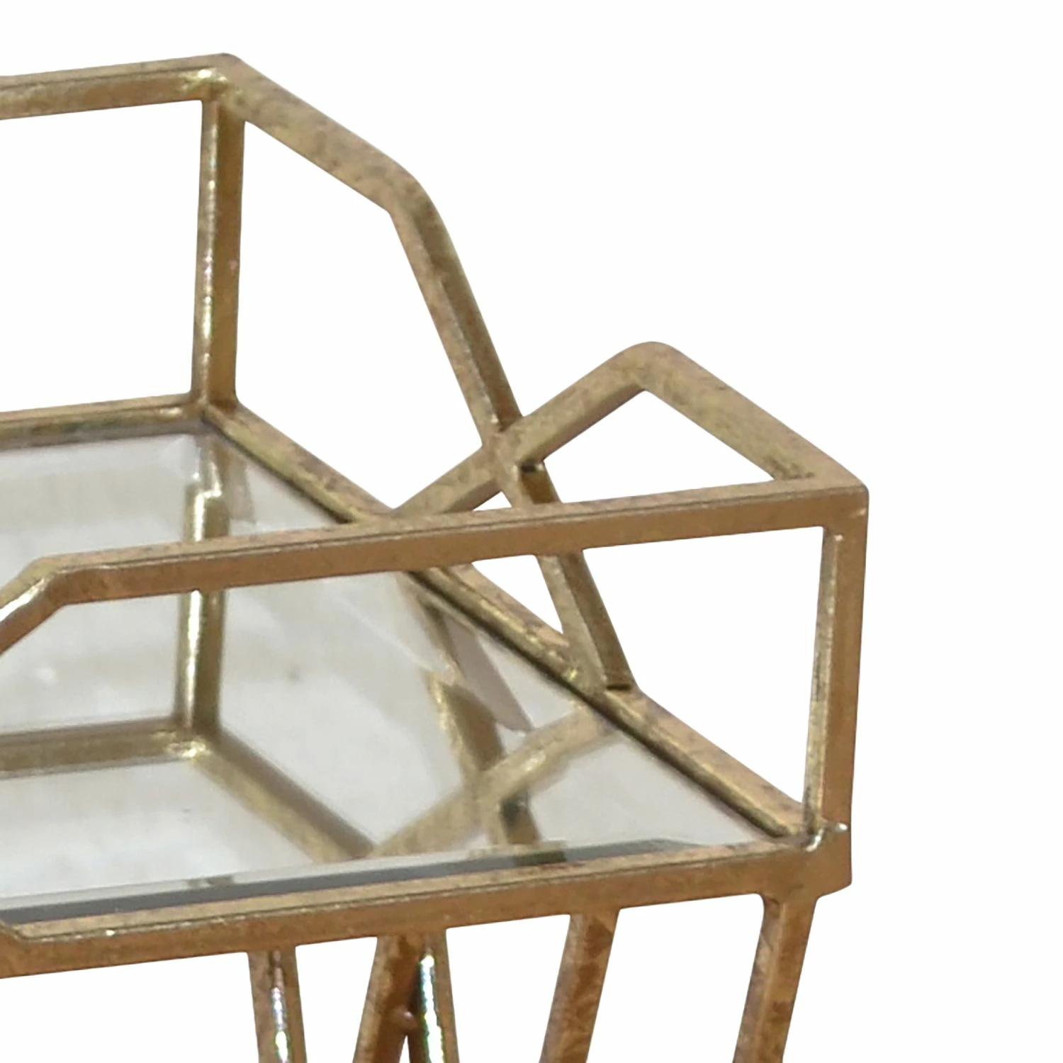 Jack & Alice Beistelltisch Ambly - Antik goldfarben 3 Jack & Alice Beistelltisch Ambly - Antik goldfarben – Bild 3