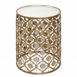 Jack & Alice Beistelltisch Belcum - Antik goldfarben