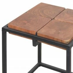 Red Living Beistelltisch Petrie - Akazie massiv - Akazie / Schwarz -Wohnzimmermöbel boutique en ligne 1000150540 190107 16091600107 GALLERYIMAGES P000000001000150540