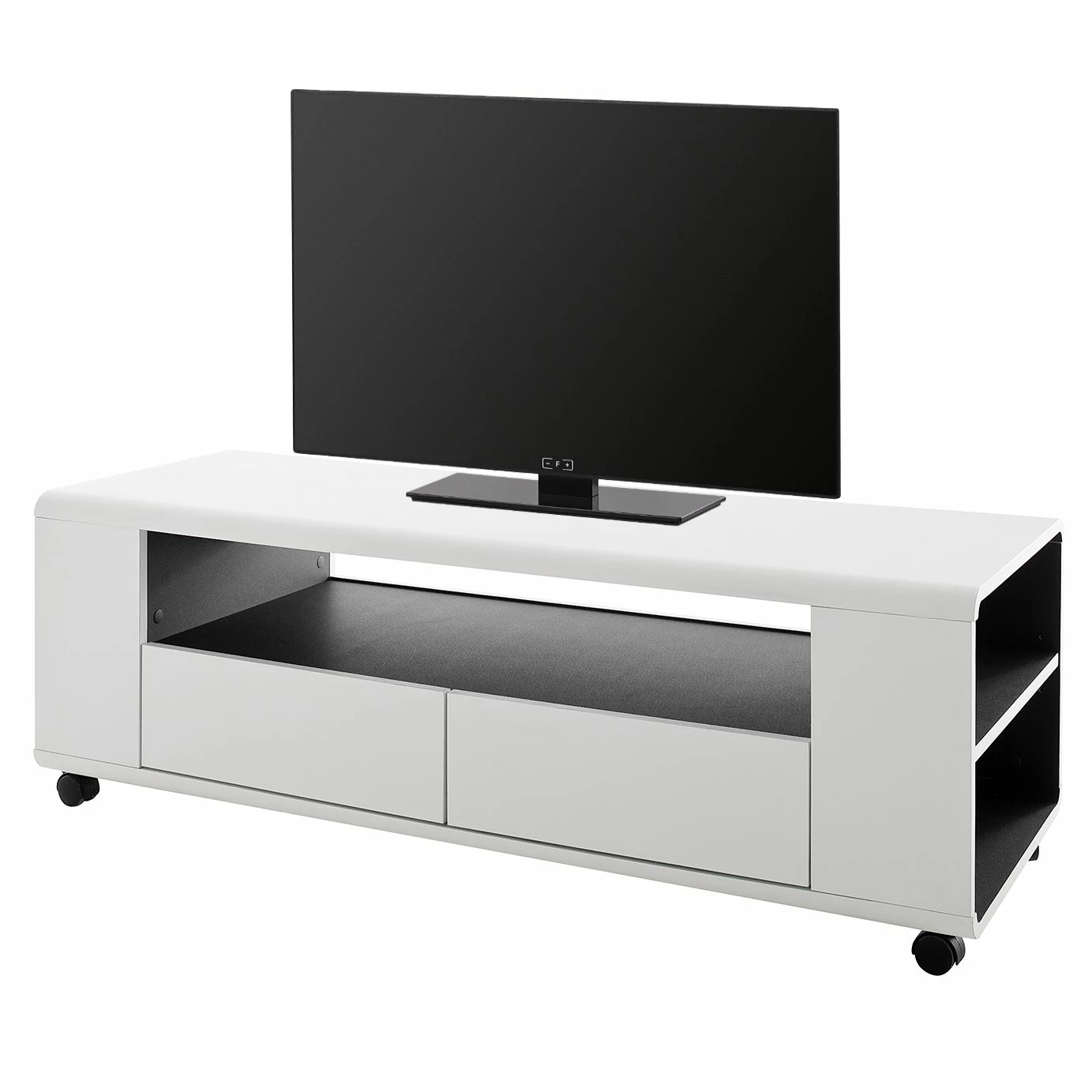 Loftscape TV-Lowboard Cooks Hill - Weiß / Anthrazit 1 Loftscape TV-Lowboard Cooks Hill - Weiß / Anthrazit