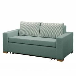 Maison Belfort Schlafsofa Latina XVI - Webstoff - Mintgrau - Breite: 170 cm
