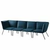 Jack & Alice Bigsofa Dorado - Samt - Marineblau