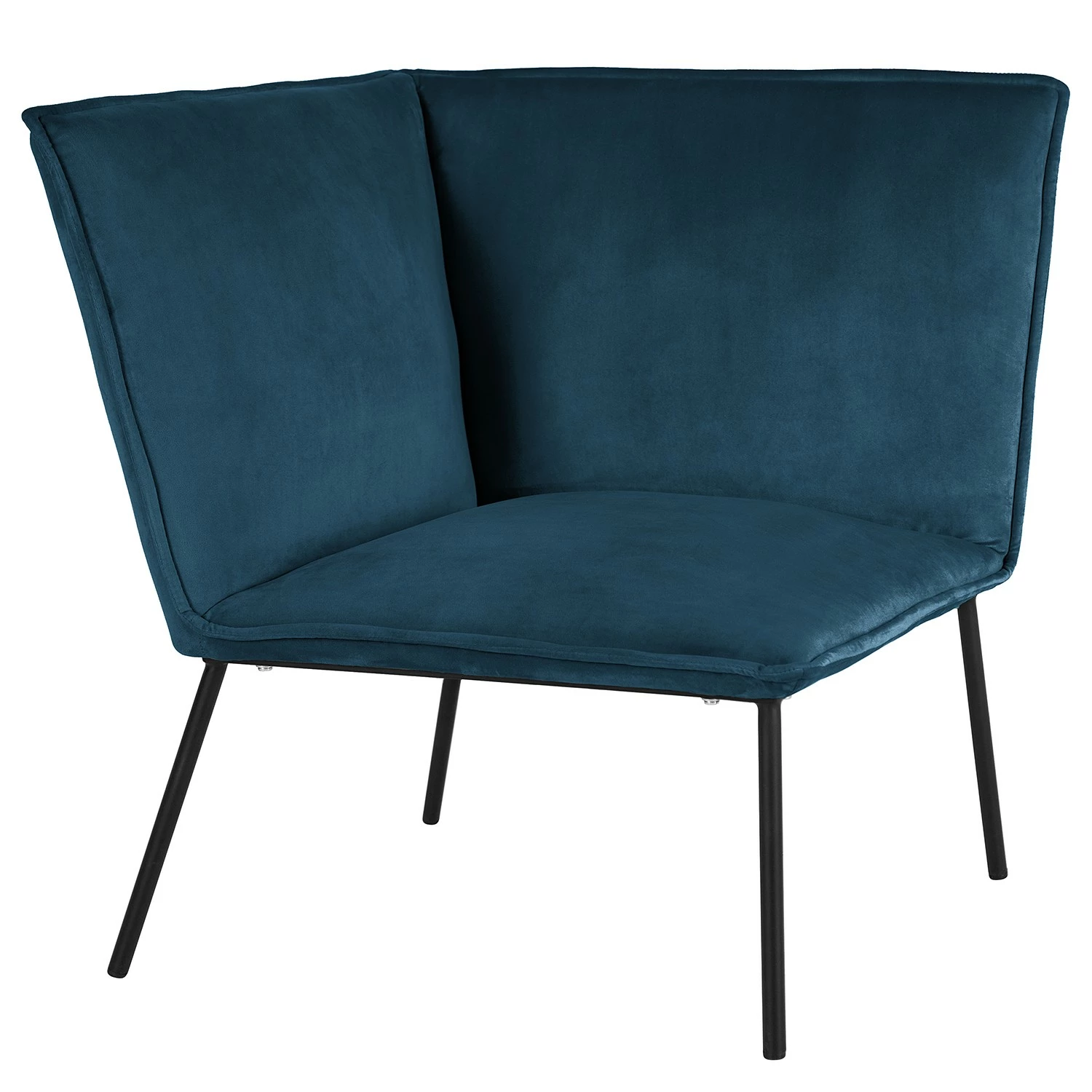 Jack & Alice Sofa Dorado (3-Sitzer) - Samt - Marineblau 3 Jack & Alice Sofa Dorado (3-Sitzer) - Samt - Marineblau – Bild 3