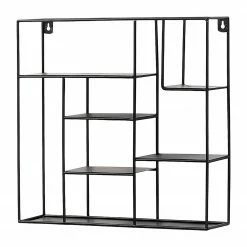 Norrwood Wandregal Mirwart I - Stahl - Schwarz