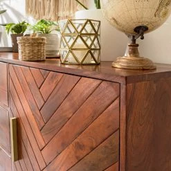 Jack & Alice Sideboard Loga - Akazie massiv / Eisen - Akazie Braun -Wohnzimmermöbel boutique en ligne 1000153425 190925 06220300019 DETAILS P000000001000153425