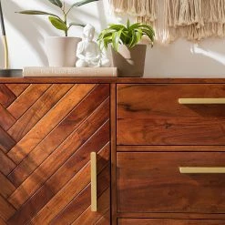 Jack & Alice Sideboard Loga - Akazie massiv / Eisen - Akazie Braun -Wohnzimmermöbel boutique en ligne 1000153425 190925 06220300020 DETAILS P000000001000153425