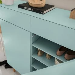 Mørteens Schuhkommode Lindholm II - Mintgrün -Wohnzimmermöbel boutique en ligne 1000153430 200217 15312600065 DETAILS P000000001000153430
