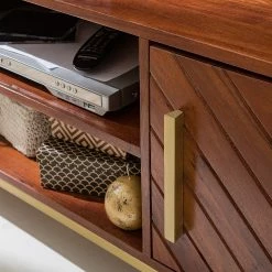 Jack & Alice TV-Lowboard Loga - Akazie massiv / Eisen - Akazie Braun -Wohnzimmermöbel boutique en ligne 1000153433 190925 06220400024 DETAILS P000000001000153433