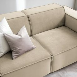 Sofa Kinx (2-Sitzer) II - Samt - Samt Shyla: Beige -Wohnzimmermöbel boutique en ligne 1000155650 210323 15131200366 DETAILS P000000001000155650