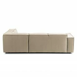 Ecksofa Kinx IV - Samt - Samt Shyla: Beige - Ottomane davorstehend rechts -Wohnzimmermöbel boutique en ligne 1000155701 210323 15172900874 DETAILS P000000001000155701
