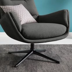 Studio Copenhagen Sessel Garbo III - Webstoff - Webstoff Milan: Anthrazit - Schwarz -Wohnzimmermöbel boutique en ligne 1000156443 200113 13021000503 DETAILS P000000001000156443