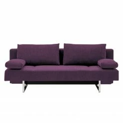 Chillout by Franz Fertig Schlafsofa Goran - Webstoff - Dunkellila - Ohne Hocker