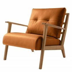 Studio Copenhagen Sessel TIMON - Echtleder Neka: Cognac