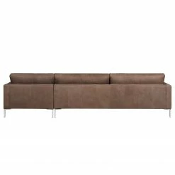 Fredriks Ecksofa Portobello IV - Echtleder - Echtleder Custo: Dunkelbraun - Breite: 293 cm - Longchair davorstehend rechts -Wohnzimmermöbel boutique en ligne 1000156822 190215 13012902587 GALLERYIMAGES P000000001000156822