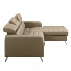 Fredriks Ecksofa Lucena - Echtleder - Taupe - Longchair davorstehend rechts - Keine Funktion -Wohnzimmermöbel boutique en ligne 1000157356 190604 14174400805 GALLERYIMAGES P000000001000157356