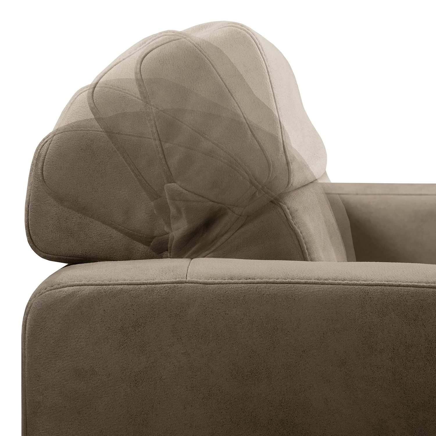 Fredriks Ecksofa Graide III - Antiklederlook - Taupe - Longchair davorstehend rechts - Elektrisch verstellbar: 1 Motor mit Kabel 9 Fredriks Ecksofa Graide III - Antiklederlook - Taupe - Longchair davorstehend rechts - Elektrisch verstellbar: 1 Motor mit Kabel – Bild 9