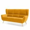 Norrwood Sofa Glenhaven (3-Sitzer) - Samt - Senfgelb