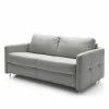 Loftscape Schlafsofa Montenegro - Strukturstoff - Grau - Breite: 157 cm