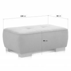 Ars Natura Polsterhocker Belair - Microfaser - Grau -Wohnzimmermöbel boutique en ligne 1000157717 190314 11240500172 GALLERYIMAGES P000000001000157717